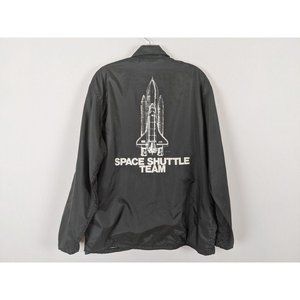 PLA-JAC DUNBROOKE Jacket Unisex Size M black white NASA Team Space Shuttle 1981‎